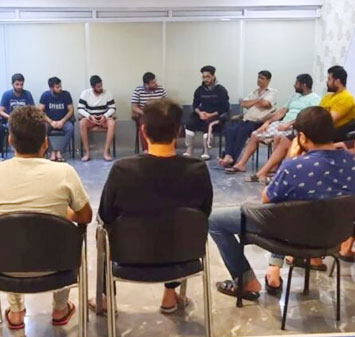 Meditation at Nasha Mukti Kendra in Punjab